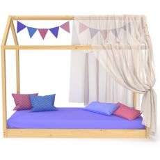 Детская кровать-домик SportBaby лак 80 х 190 см
